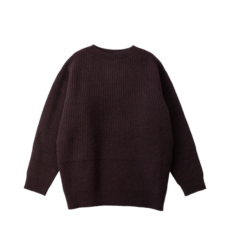 Nicholson & Nicholson WAVY KNITTED SWEATER, Brown