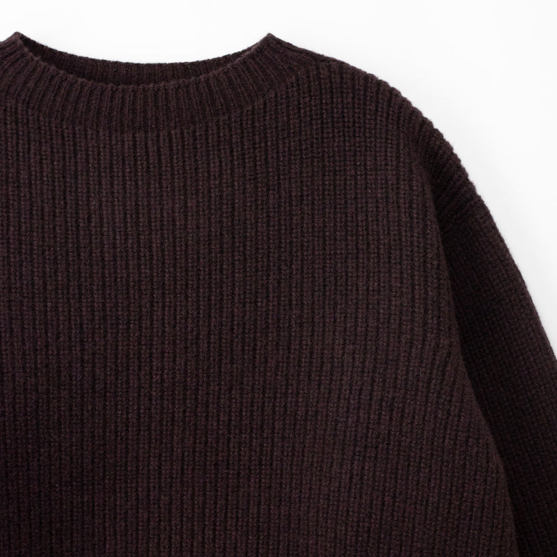 Nicholson & Nicholson WAVY KNITTED SWEATER, Brown