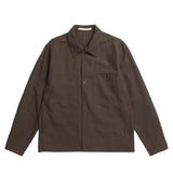 Norse Projects ARRESKOV COTTON LINEN OVERSHIRT, Delicioso Brown