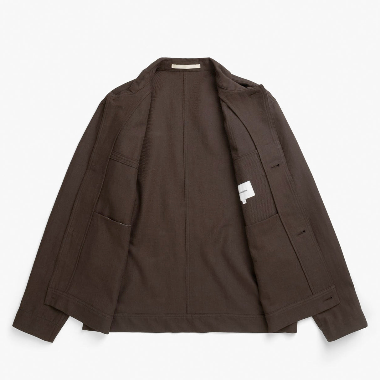 Norse Projects ARRESKOV COTTON LINEN OVERSHIRT, Delicioso Brown