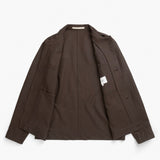 Norse Projects ARRESKOV COTTON LINEN OVERSHIRT, Delicioso Brown