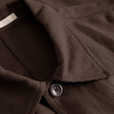 Norse Projects ARRESKOV COTTON LINEN OVERSHIRT, Delicioso Brown