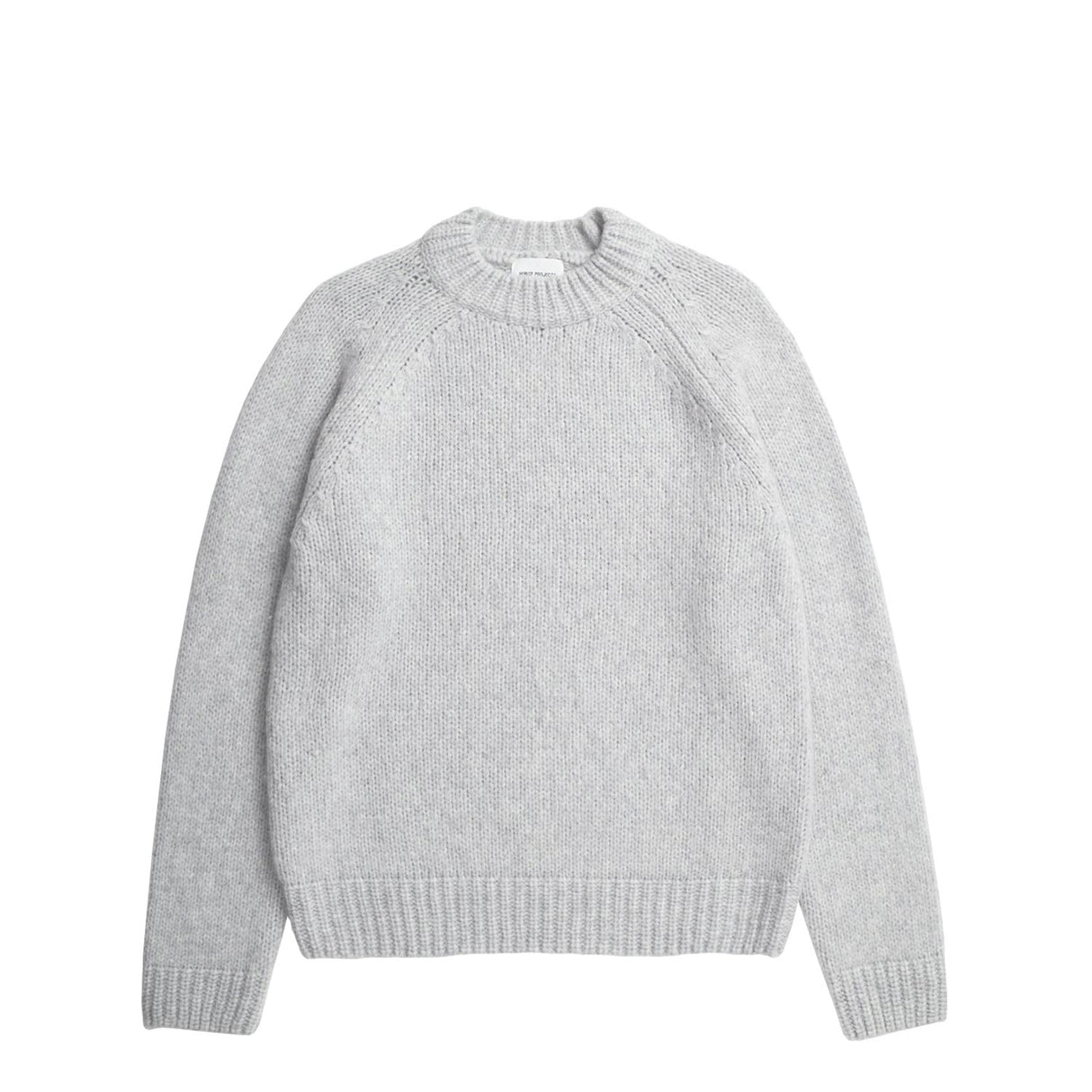 Norse Projects BIRGER WOOL RAGLAN, Light Grey Melange