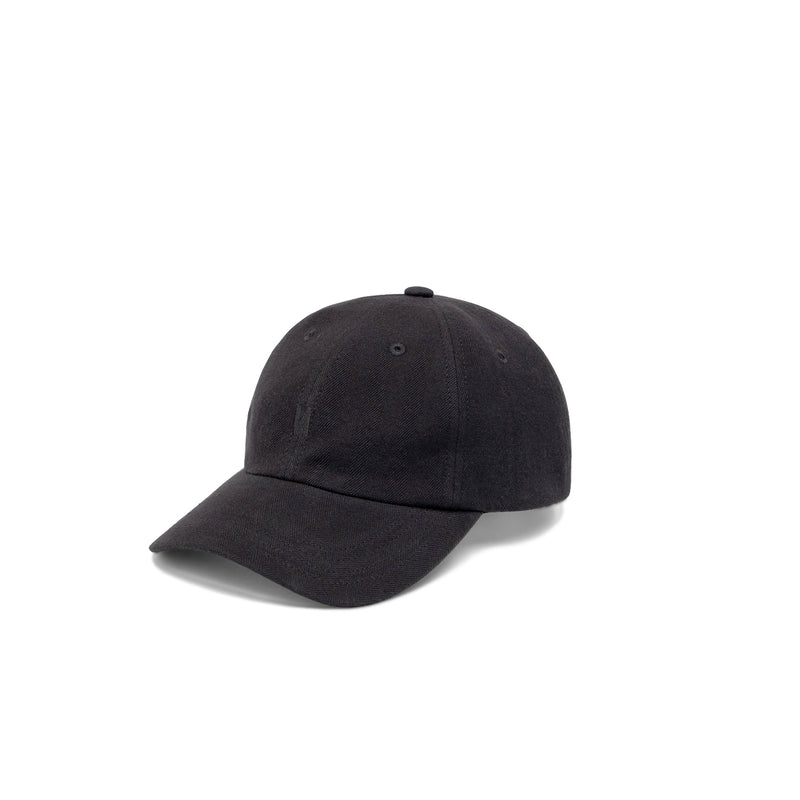Norse Projects COTTON WOOL 6-PANEL CAP, Black