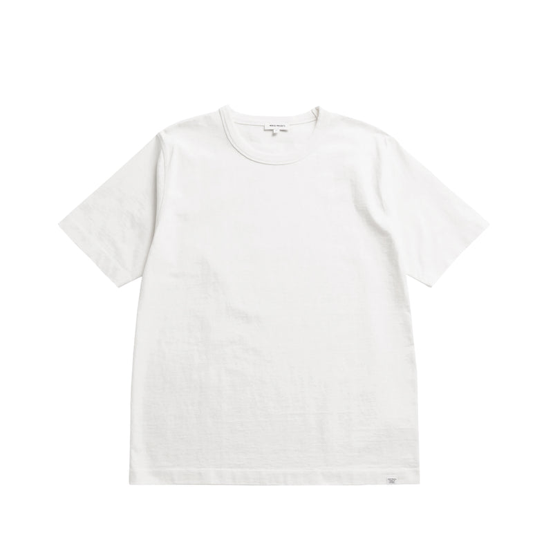 Norse Projects ELMELUNDE SOFT COMPACT COTTON TEE, White