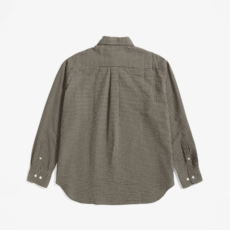 Norse Projects ESPEVIK CHECK OVERSIZED SHIRT, Taupe