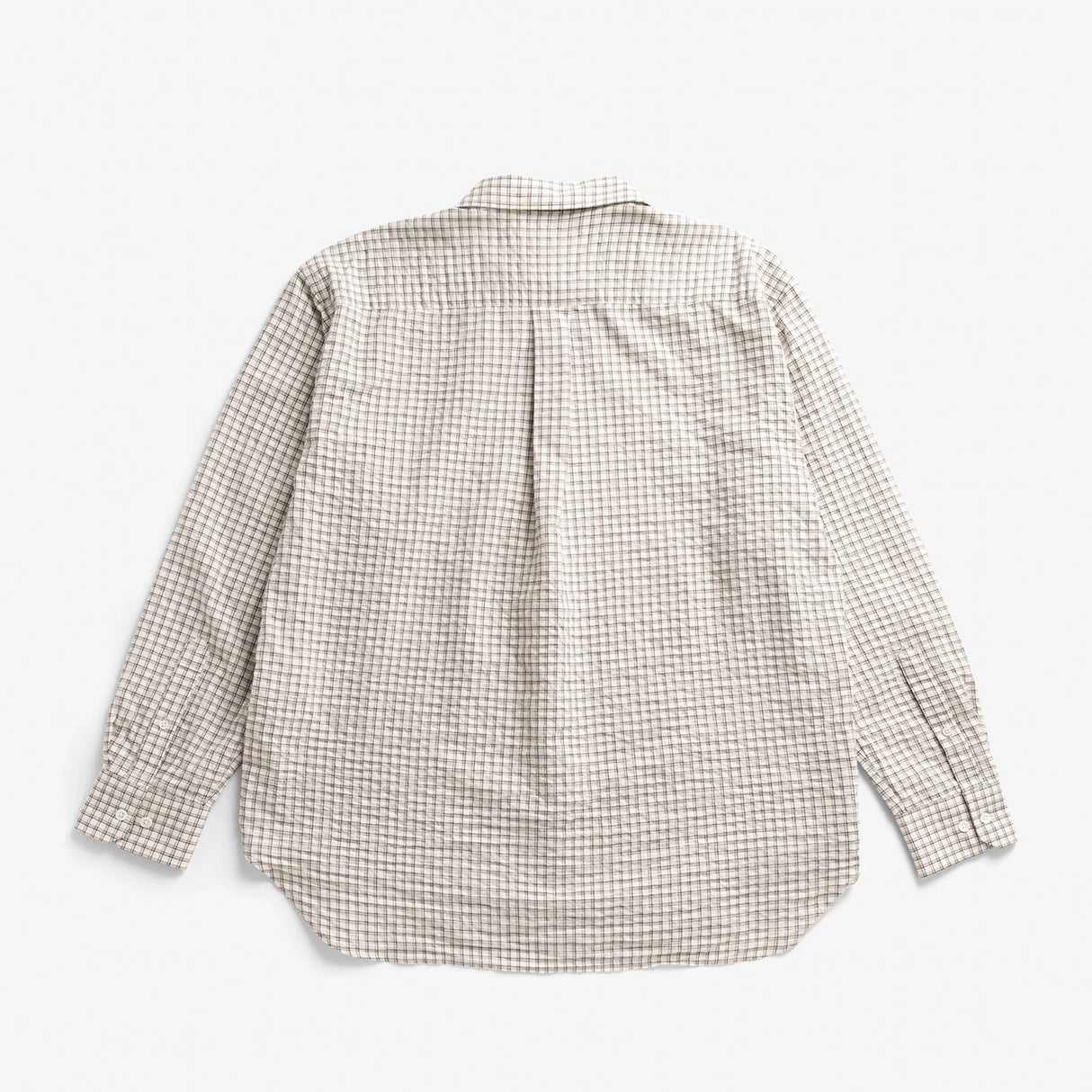 Norse Projects ESPEVIK OVERSIZED CHECK SHIRT, Natural Ecru