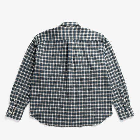 Norse Projects FALSTER HEAVY CHECK SHIRT, North Sea