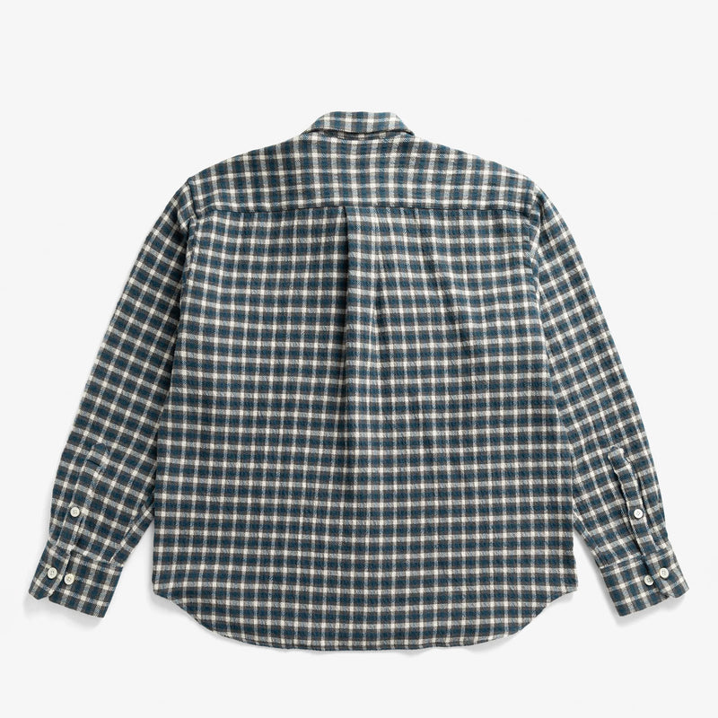 Norse Projects FALSTER HEAVY CHECK SHIRT, North Sea
