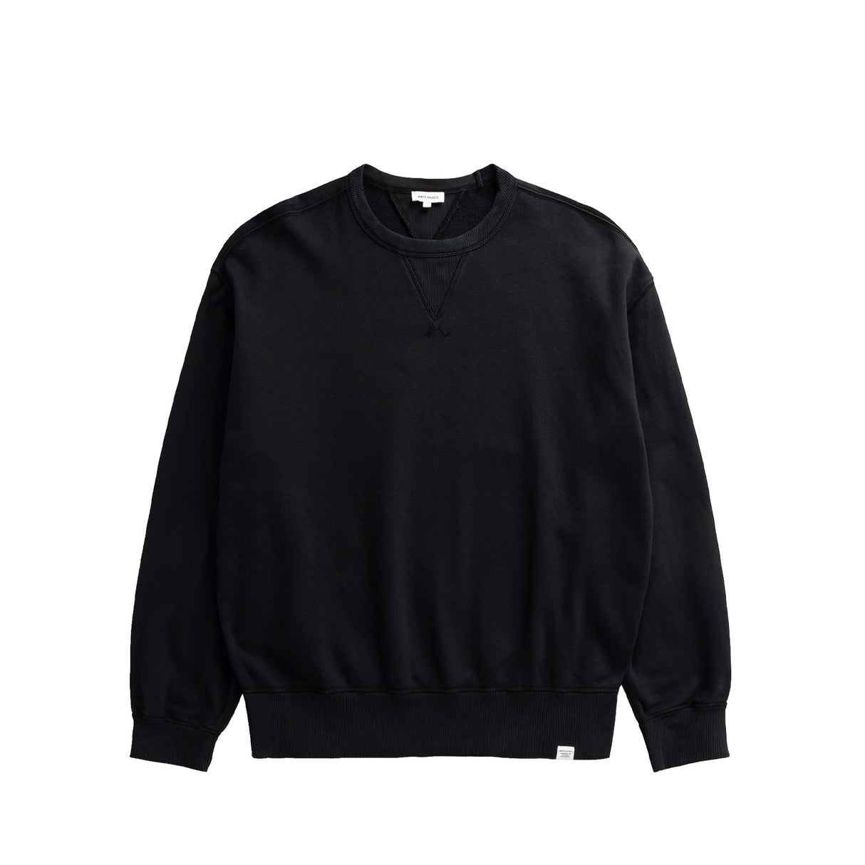 Norse Projects GILJA BRUSHED DIAGONAL COTTON SWEATSHIRT, Black