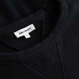 Norse Projects GILJA BRUSHED DIAGONAL COTTON SWEATSHIRT, Black