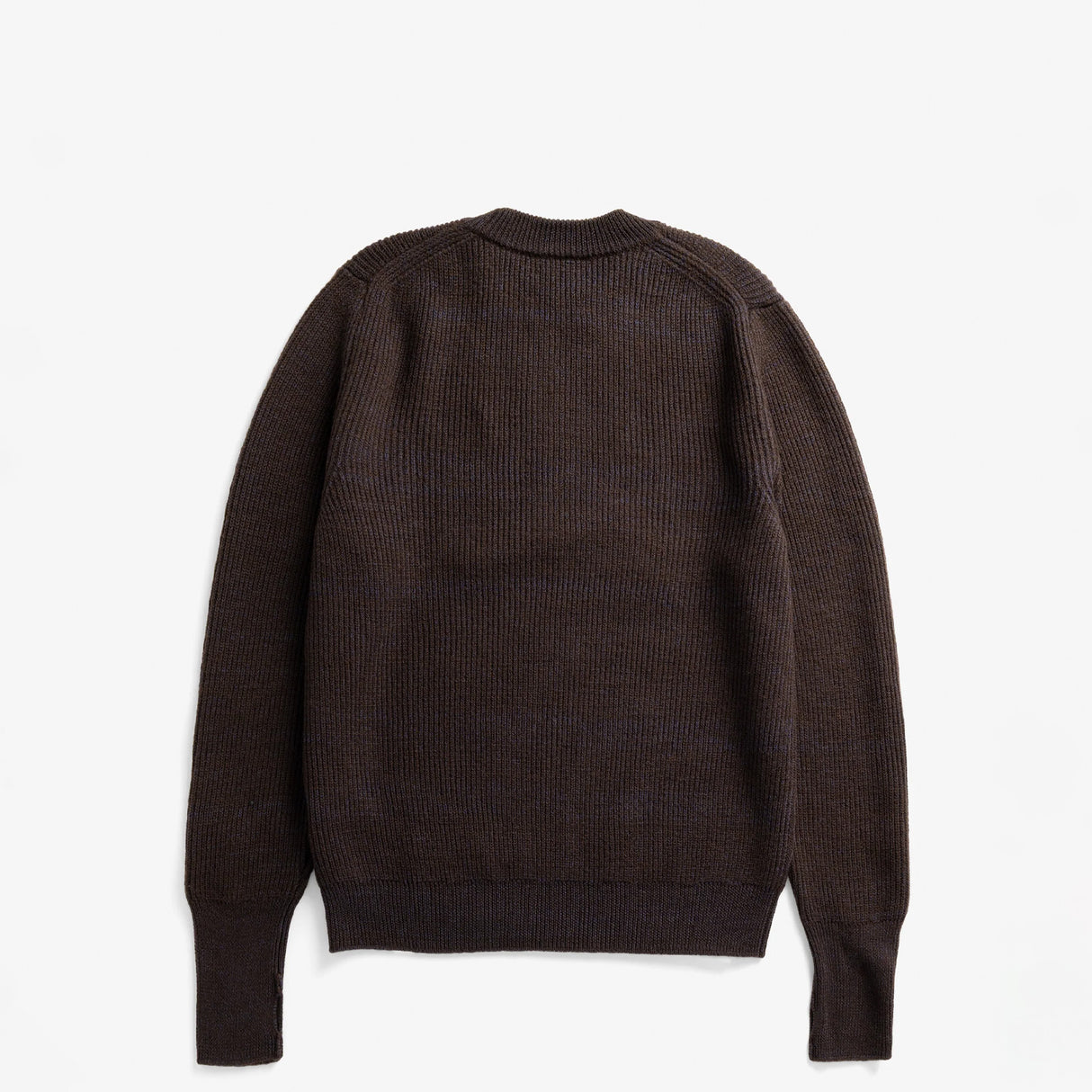 Norse Projects HENNING COTTON WOOL RIB SWEATER, Deepest Purple