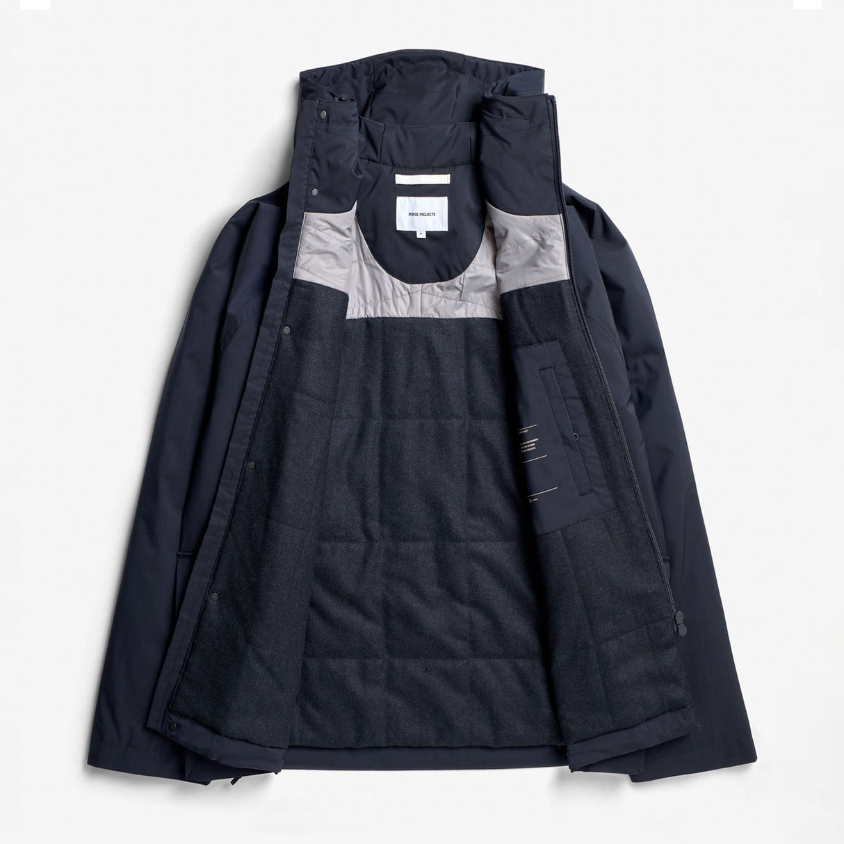 Norse Projects HERLUF ALPINIX SMART MERINO JACKET, Dark Navy