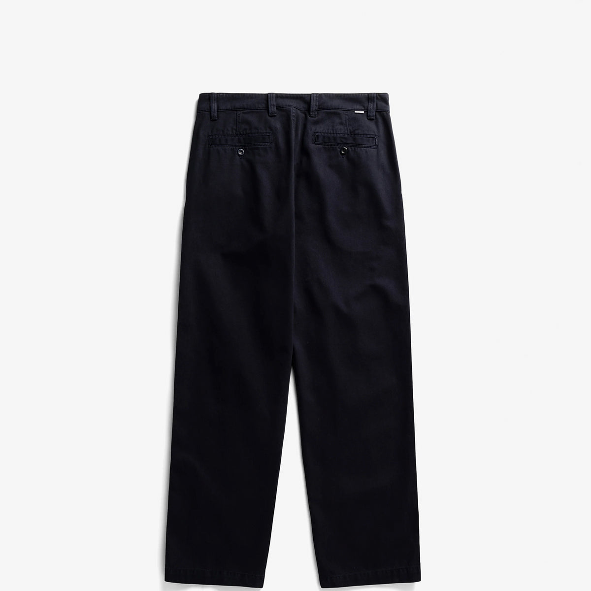 Norse Projects KORSHAVN BROKEN TWILL CHINO, Dark Navy