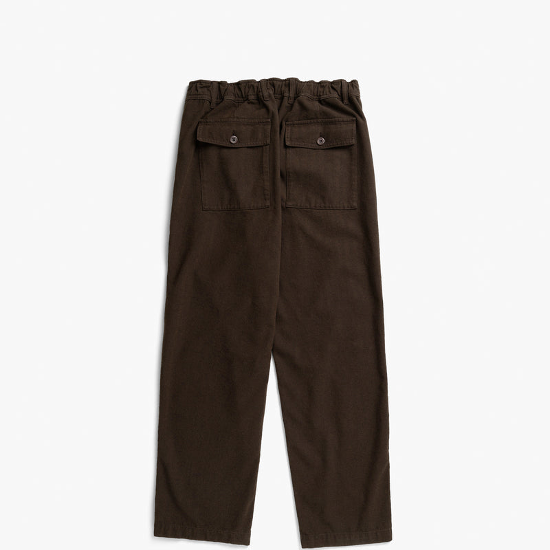 Norse Projects KVITFJELL RELAXED COTTON WOOL PANT, Delicioso Brown
