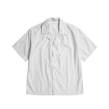Norse Projects MADS POPLIN STRIPE S/S, Ecru