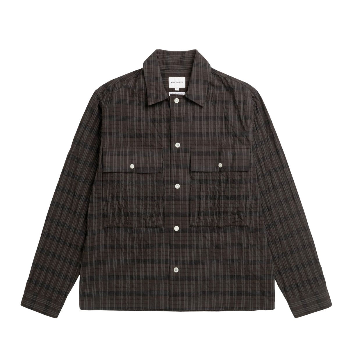 Norse Projects MOLS HUNTING CHECK SHIRT, Delicioso Brown