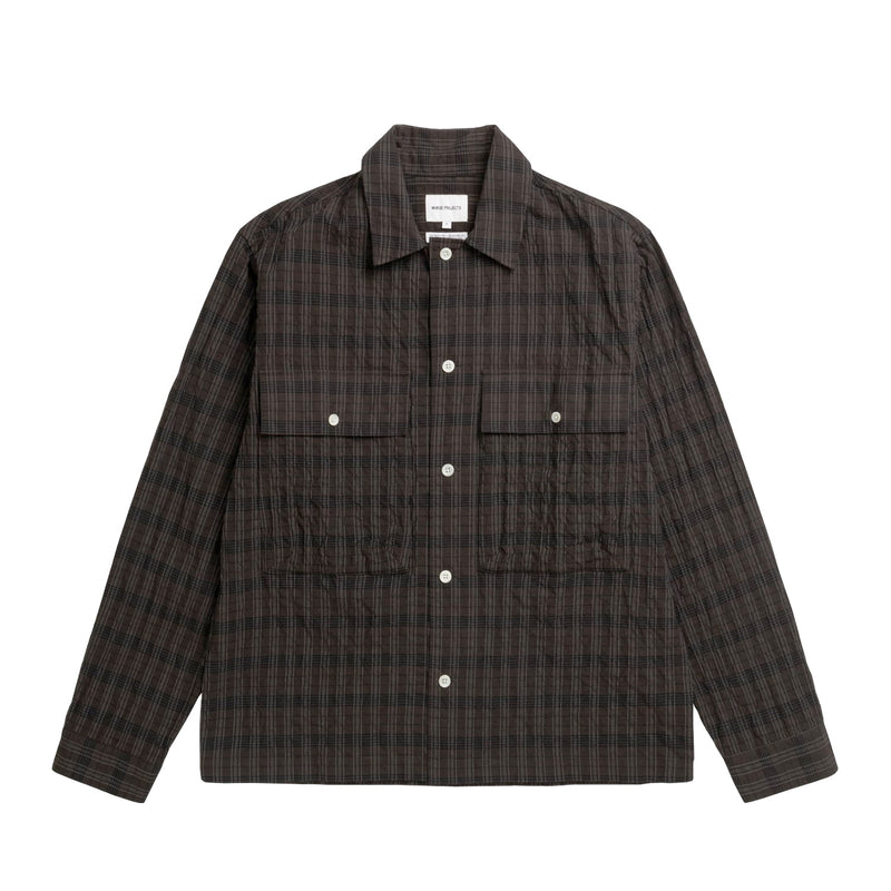 Norse Projects MOLS HUNTING CHECK SHIRT, Delicioso Brown