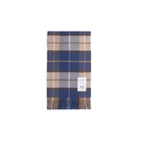 Norse Projects MOON MERINO CHECKED SCARF, Estate Blue