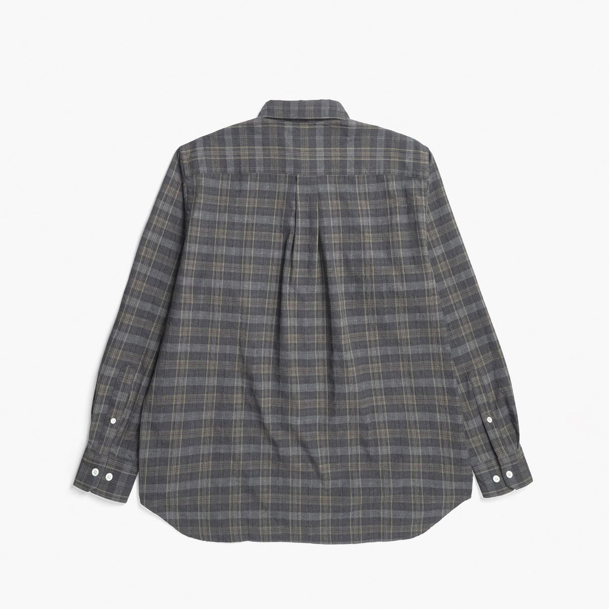 Norse Projects OLE OVERSIZED WOOL CHECK SHIRT, Charcoal Grey