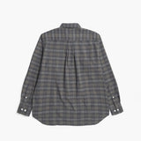 Norse Projects OLE OVERSIZED WOOL CHECK SHIRT, Charcoal Grey