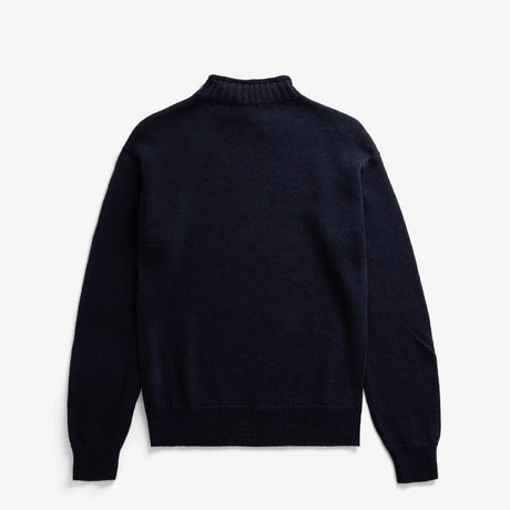 Norse Projects SAGVATNET WOOL ROLL NECK SWEATER, Dark Navy
