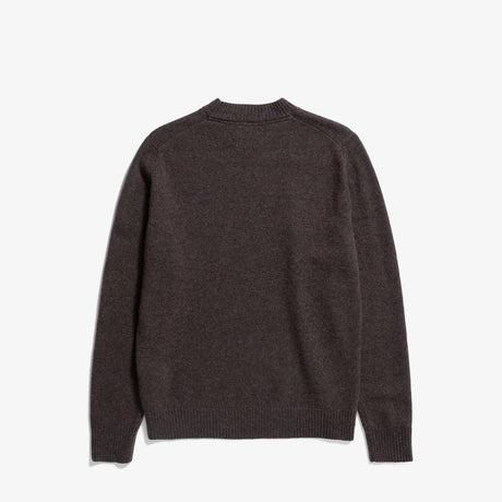 Norse Projects STANDARD MERINO LAMBSWOOL SWEATER, Heathland Brown