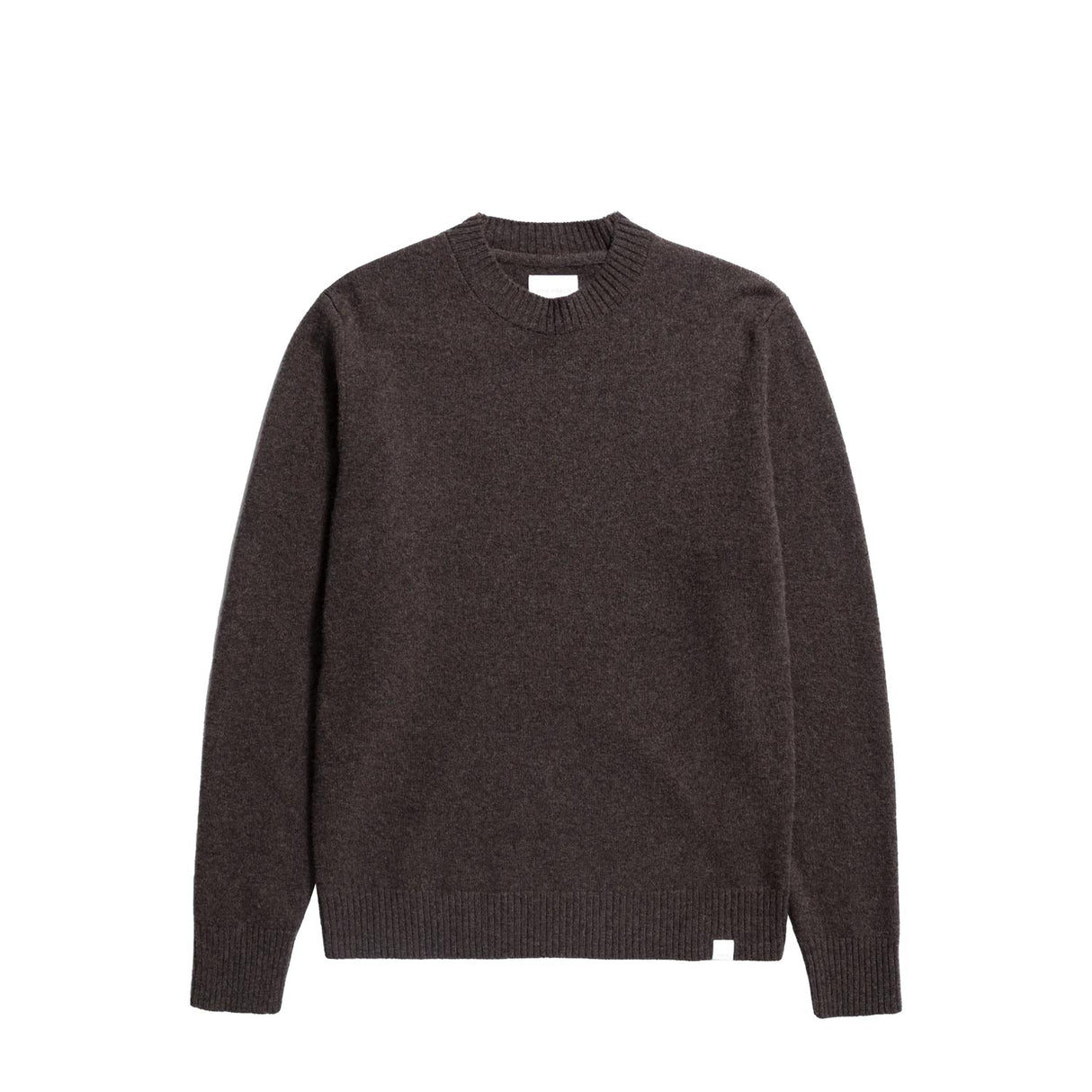 Norse Projects STANDARD MERINO LAMBSWOOL SWEATER, Heathland Brown