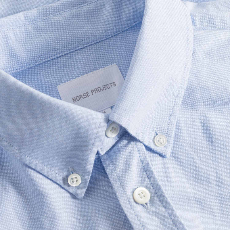 Norse Projects STANDARD OXFORD BD SHIRT, Pale Blue