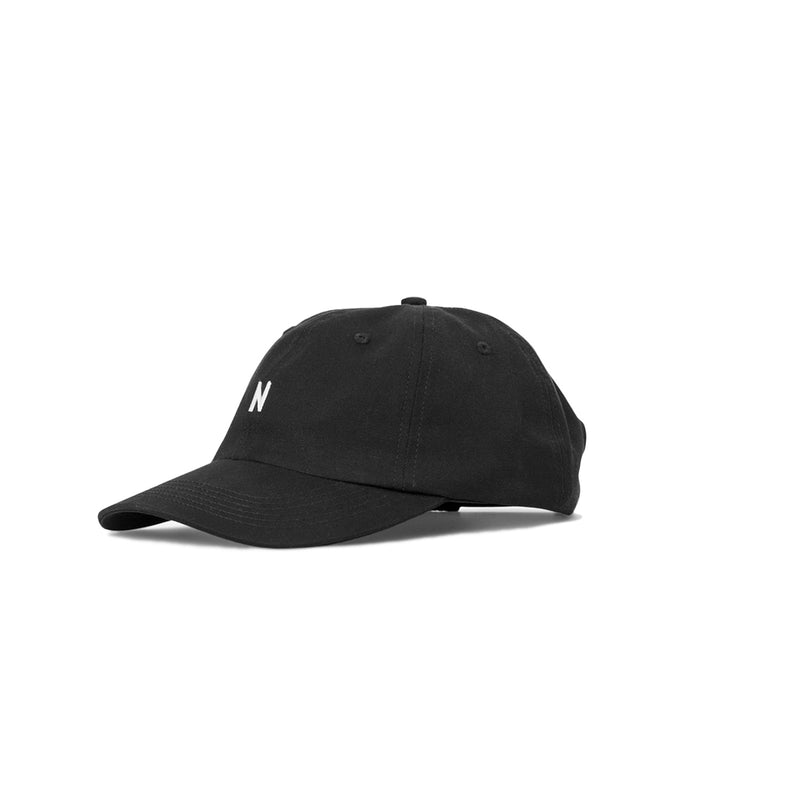 Norse Projects TWILL SPORTS CAP, Black - Image 1