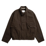Norse Projects VANDEL HERRINGBONE FLIGHT JACKET, Delicioso Brown
