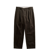 Norse Projects VOLDA PLEATED COTTON TWILL TROUSER, Beech Green