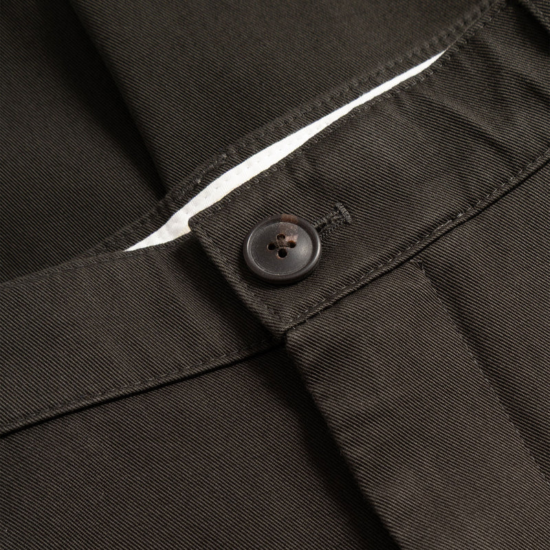 Norse Projects VOLDA PLEATED COTTON TWILL TROUSER, Beech Green