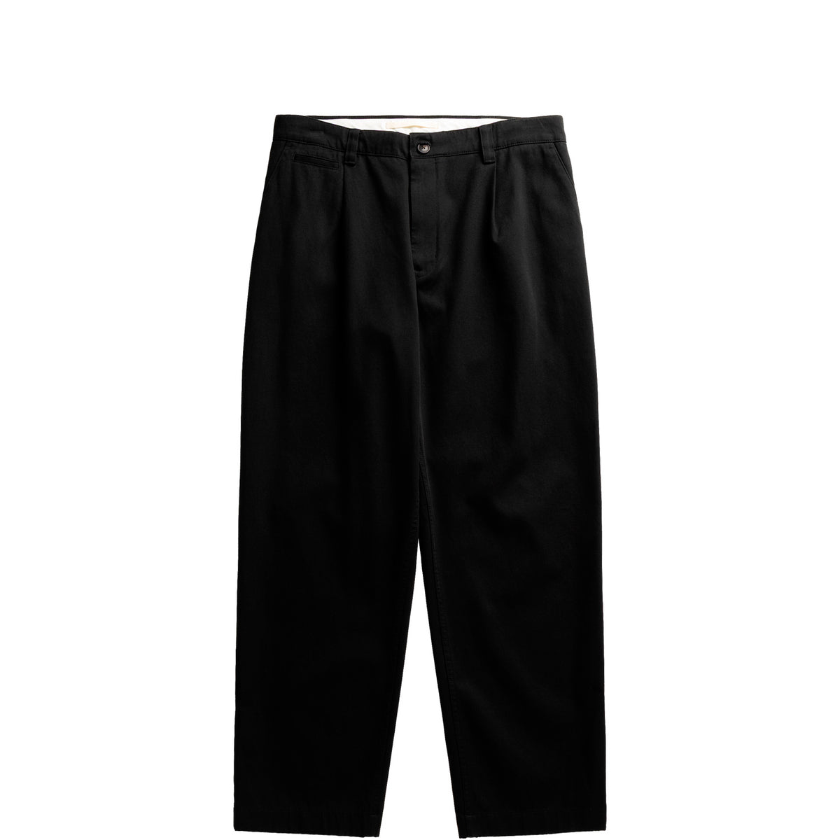Norse Projects VOLDA PLEATED COTTON TWILL TROUSER, Black