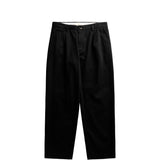 Norse Projects VOLDA PLEATED COTTON TWILL TROUSER, Black