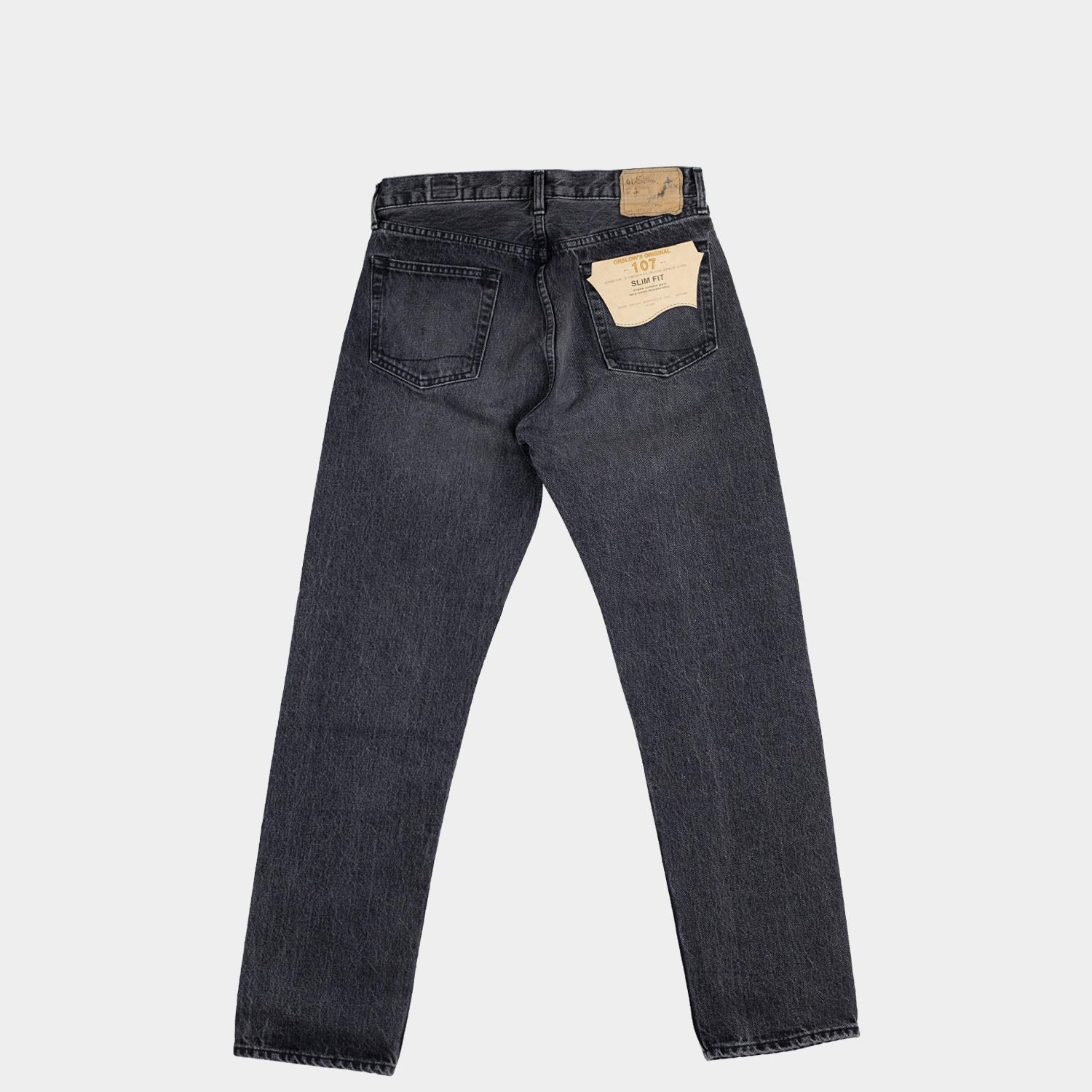 パンツ orslow 107 IVY FIT BLACK DENIM Orslow 107 IVY FIT DENIM, Black Stone – Beamhill