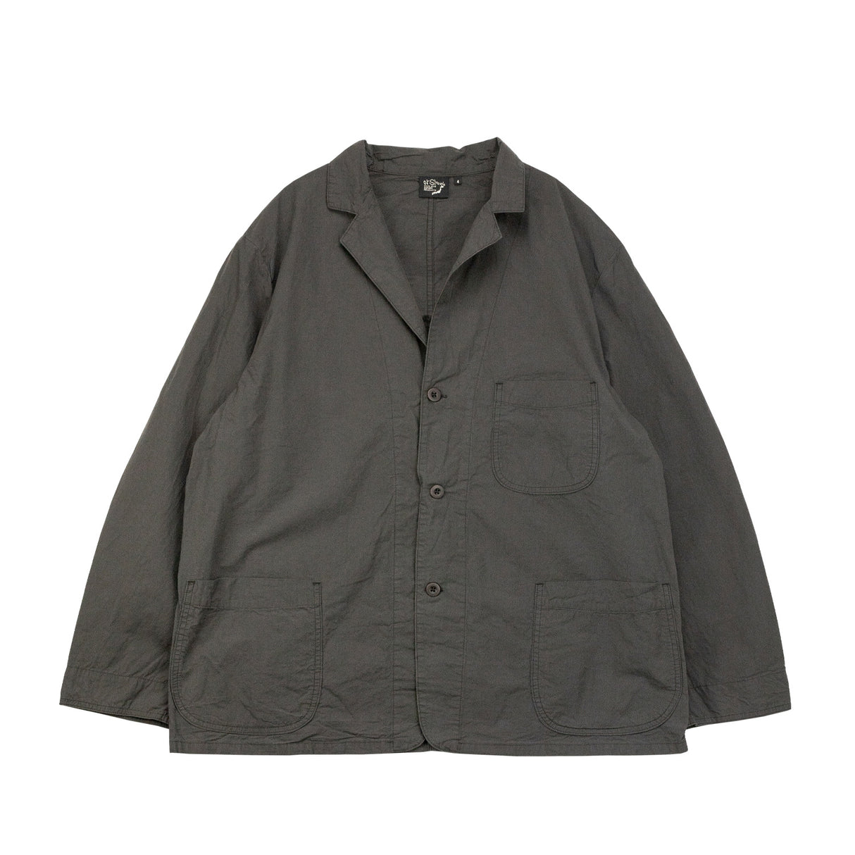 orSlow SIMPLE LIGHT JACKET, Charcoal Grey