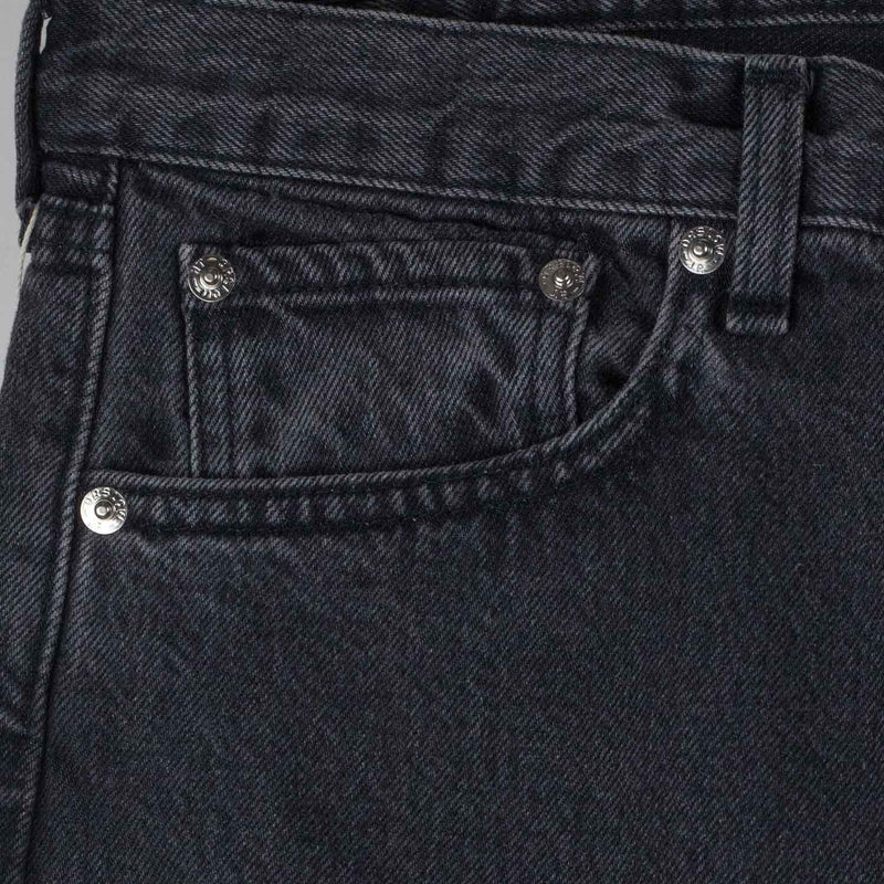 orSlow 101 DAD'S FIT DENIM PANTS, Black Denim Stone