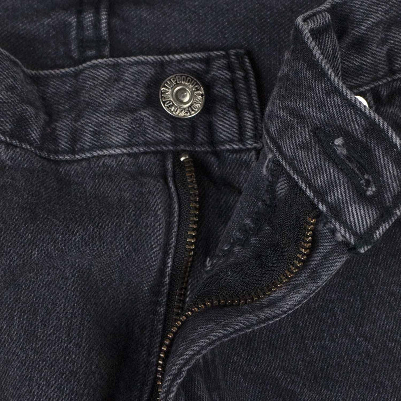 orSlow 101 DAD'S FIT DENIM PANTS, Black Denim Stone