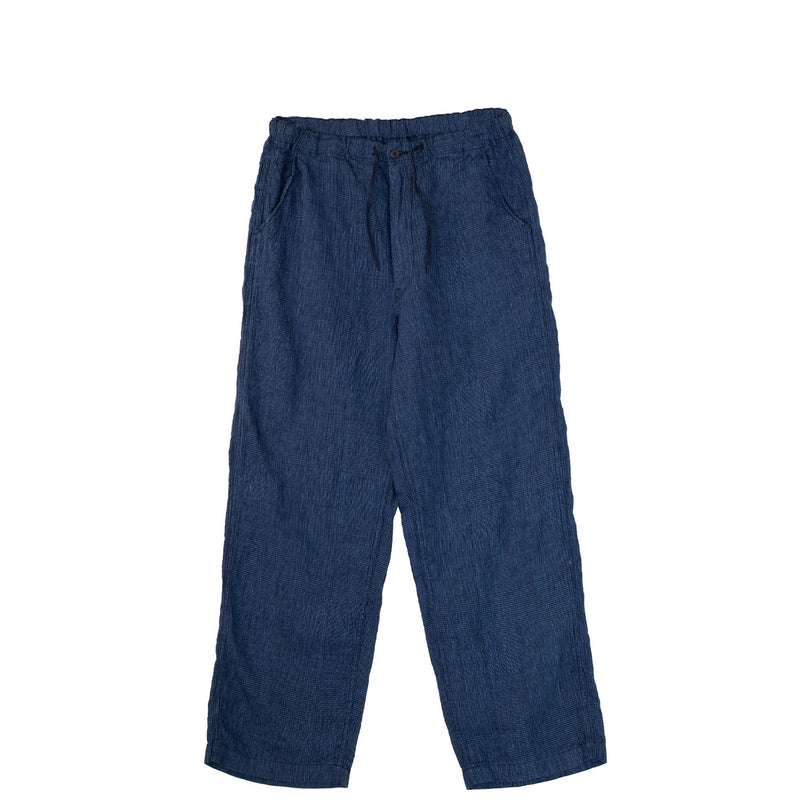 orSlow WIDE FIT NEW YORKER PANTS, Indigo Check