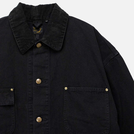 orSlow RELAX FIT OXFORD COVERALL, Black