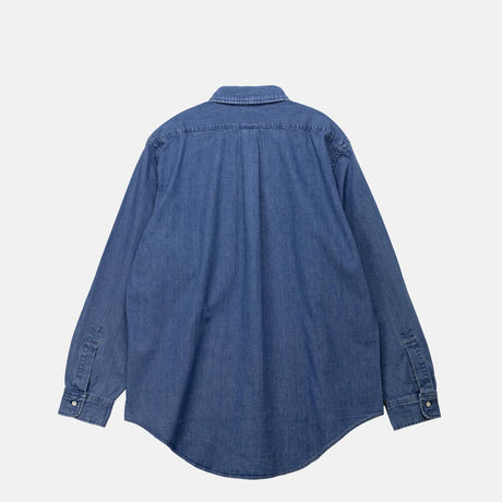 orSlow DENIM STANDARD BUTTON DOWN SHIRT, Used Denim