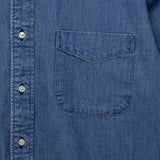 orSlow DENIM STANDARD BUTTON DOWN SHIRT, Used Denim