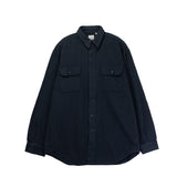 orSlow RELAX FIT FLANNEL SHIRT, Navy