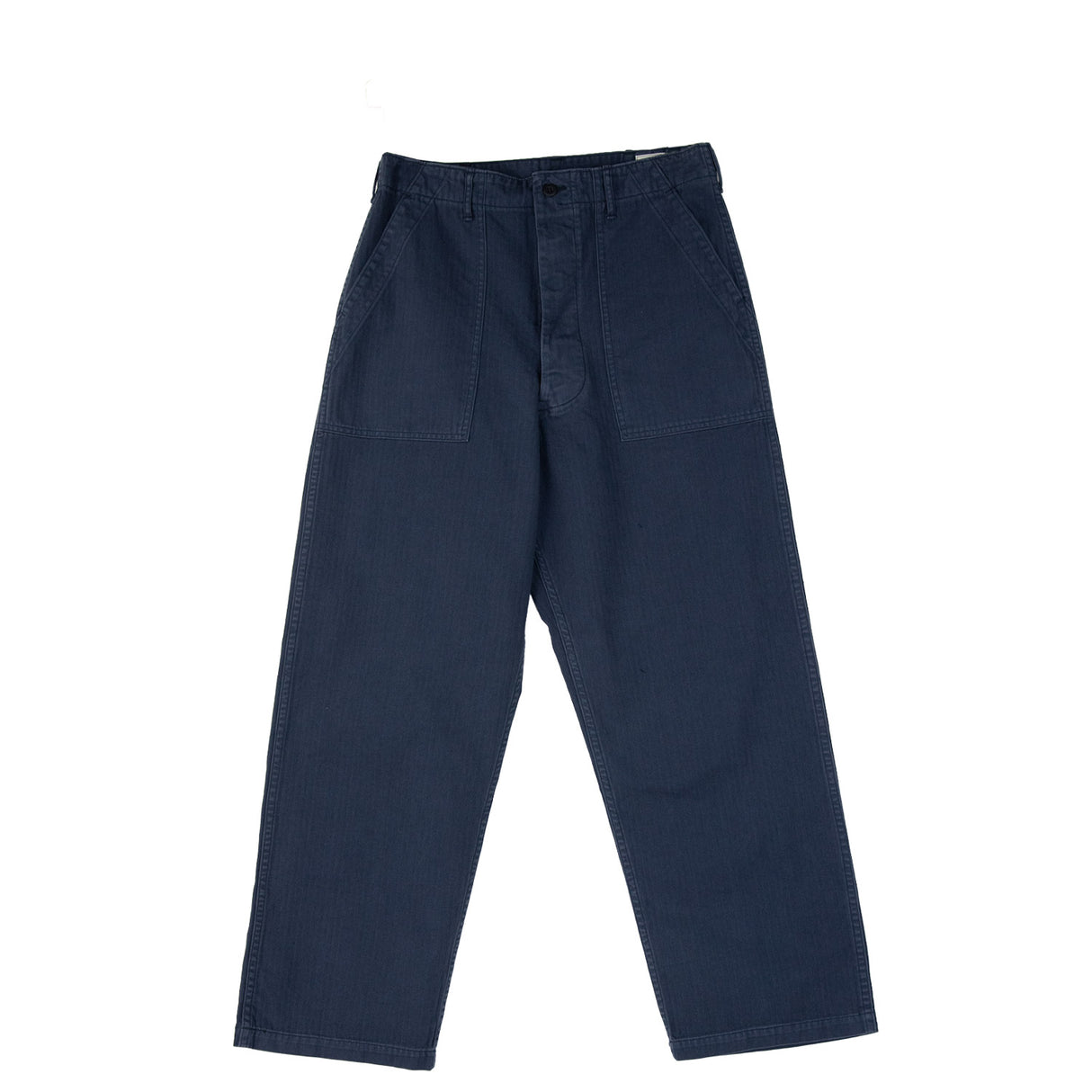 orSlow HERRINGBONE SUMMER FATIGUE PANTS, Navy