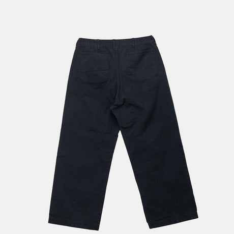 USMC HERRINGBONE WIDE FIT UTILITY TROUSERS, Black