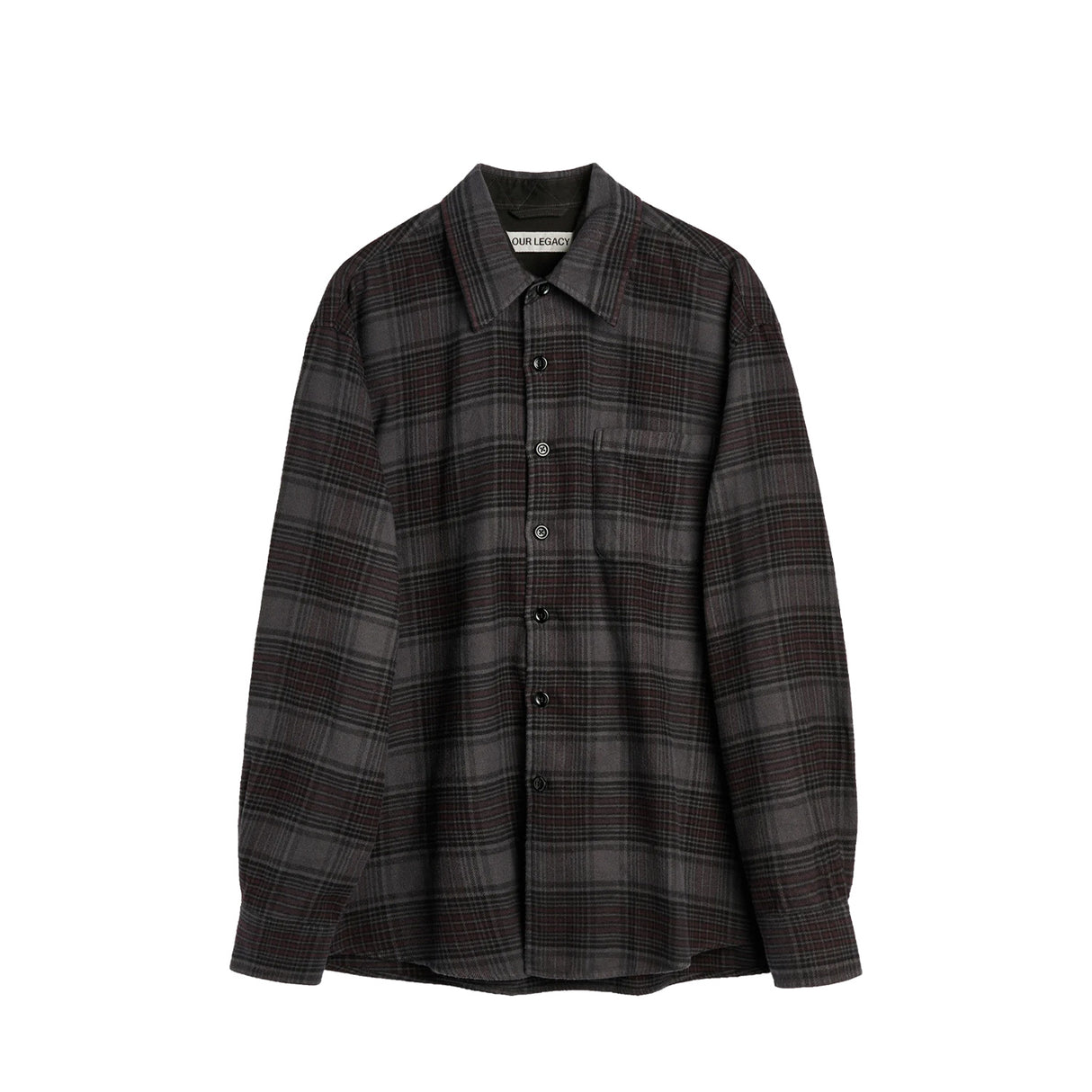 Our Legacy ABOVE SHIRT, Faded Nocturne Check Flannel