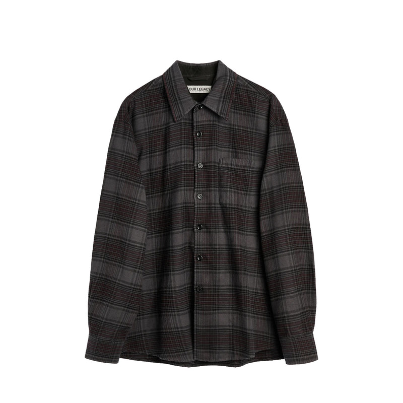 Our Legacy ABOVE SHIRT, Faded Nocturne Check Flannel