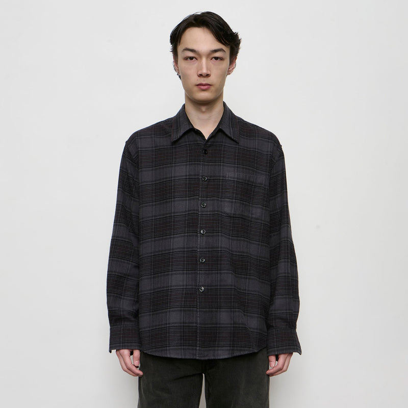 Our Legacy ABOVE SHIRT, Faded Nocturne Check Flannel