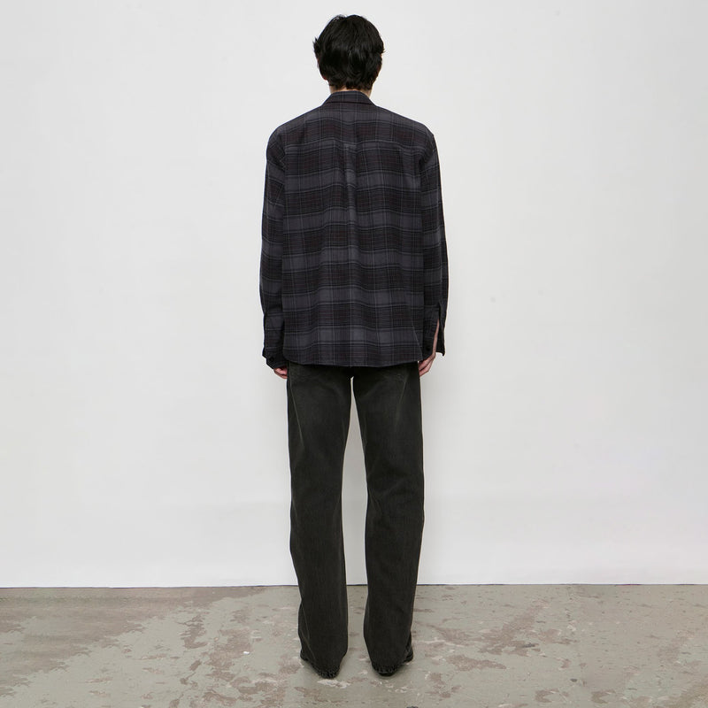 Our Legacy ABOVE SHIRT, Faded Nocturne Check Flannel